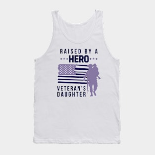 Purple Up For Military Kids Military Child Month - Veteran's Daughter Tank Top